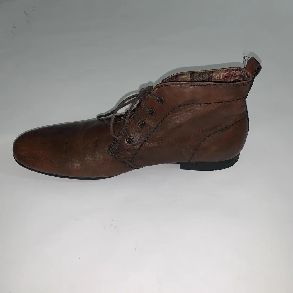 Bed Stu Boots Mens Size 9 Brown Leather Chukka Ankle Lace Up Casual Bryden
